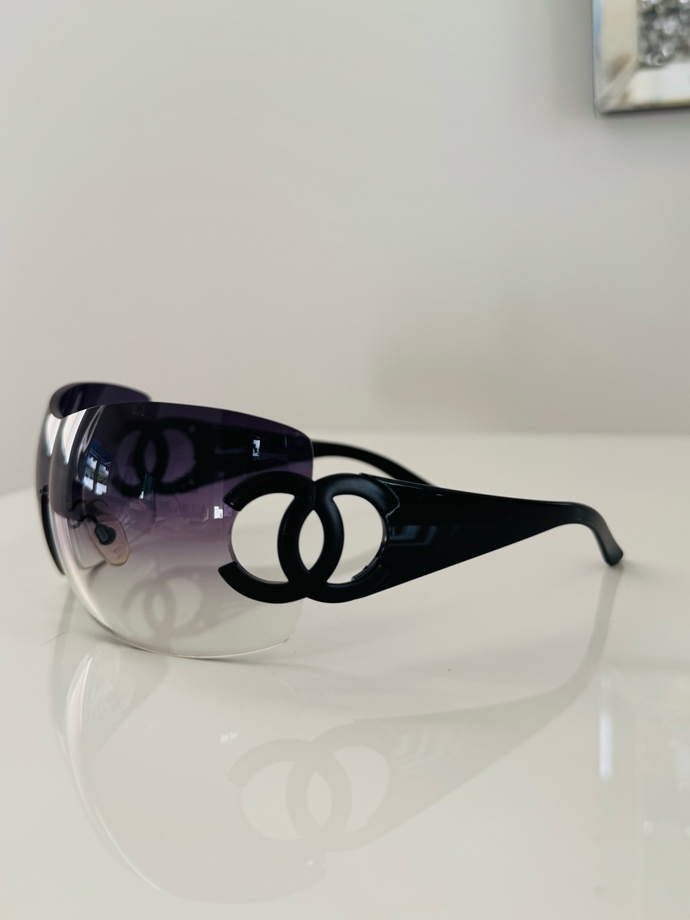 Rare 🖤 Vintage Chanel CC rimless sunglasses